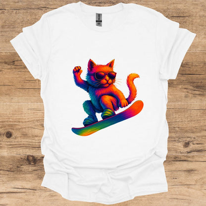 Boarding Cat T-Shirt