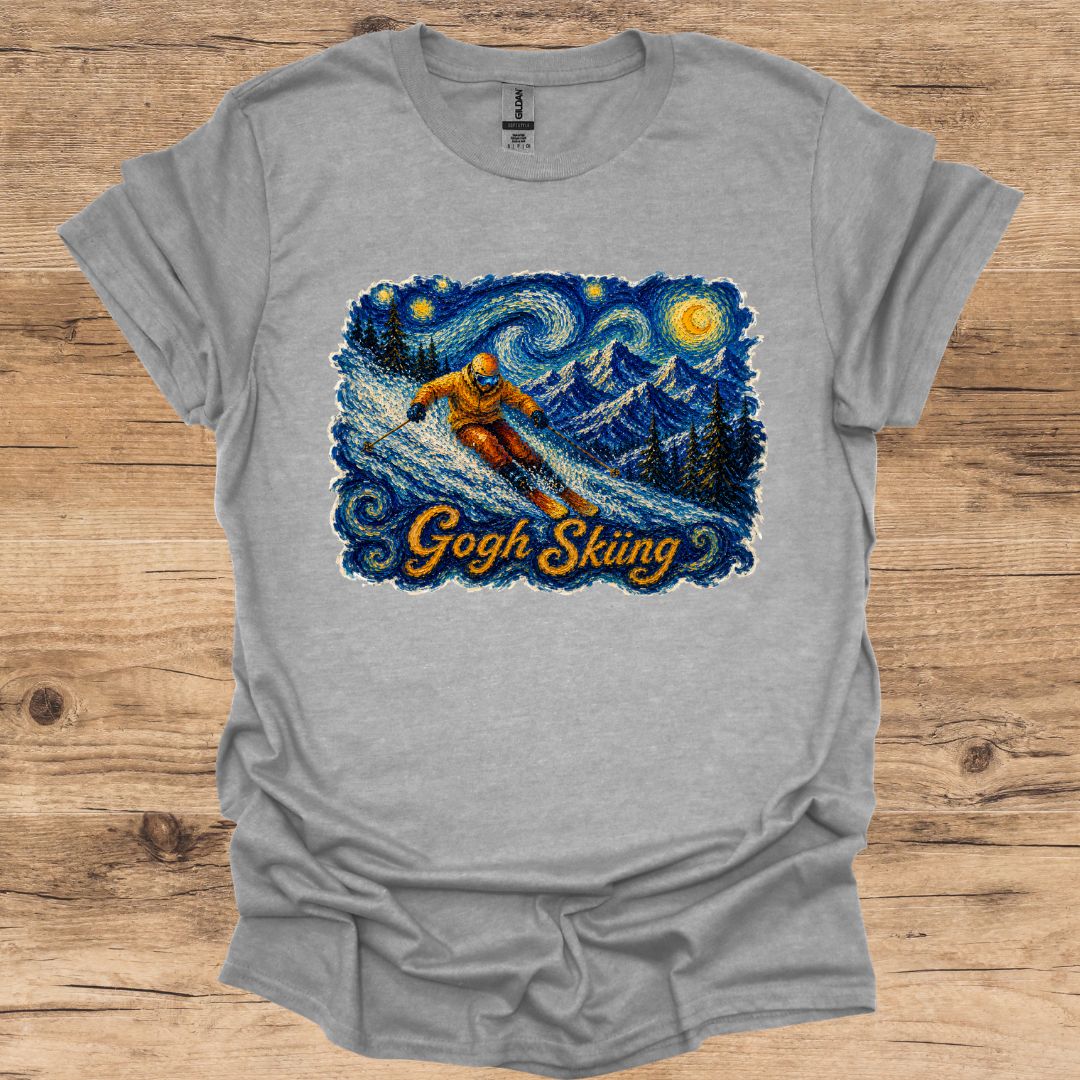 Gogh Skiing T-Shirt