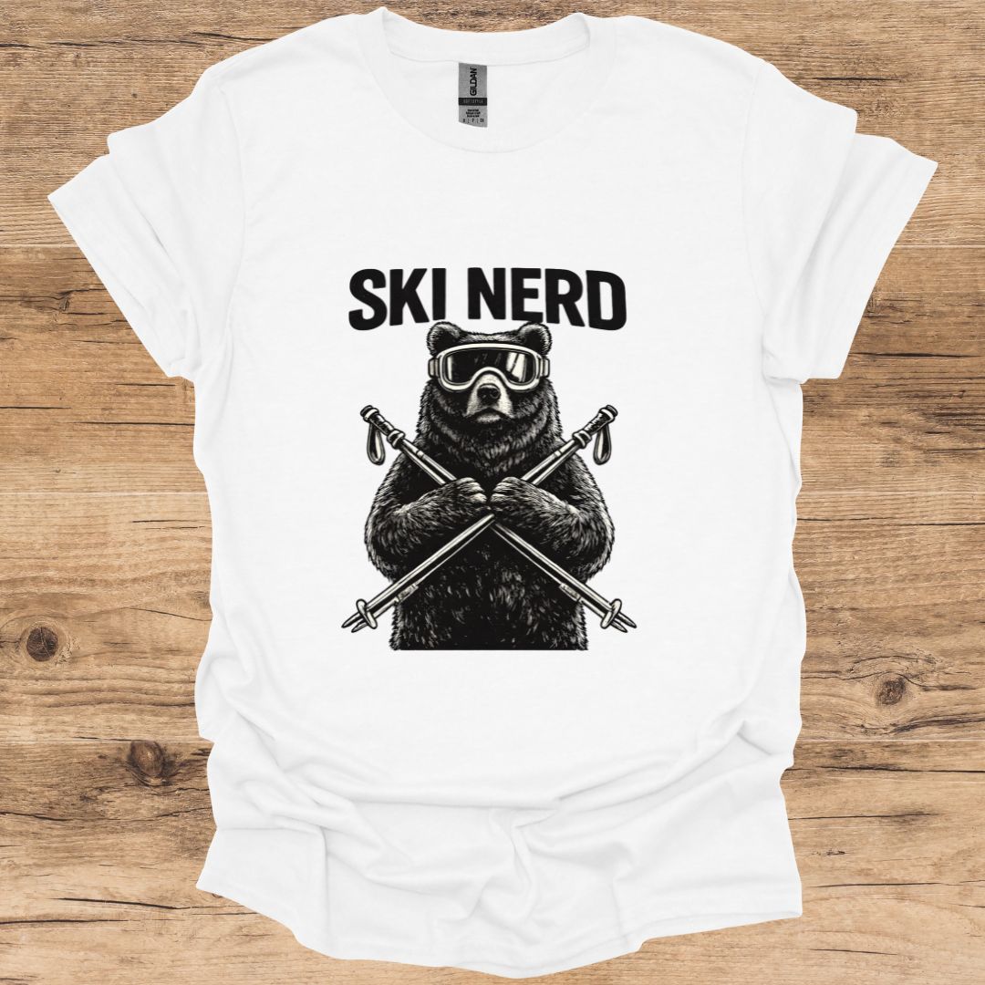 Ski Nerd Bear T-Shirt