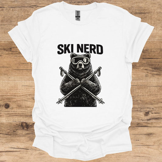 Ski Nerd Bear T-Shirt