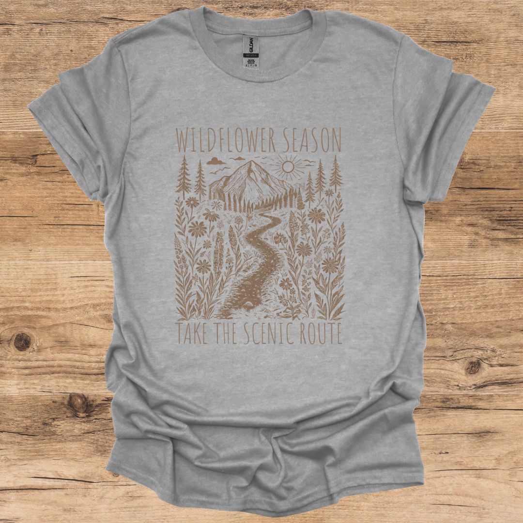 Wildflower Season Scenic Route T-Shirt
