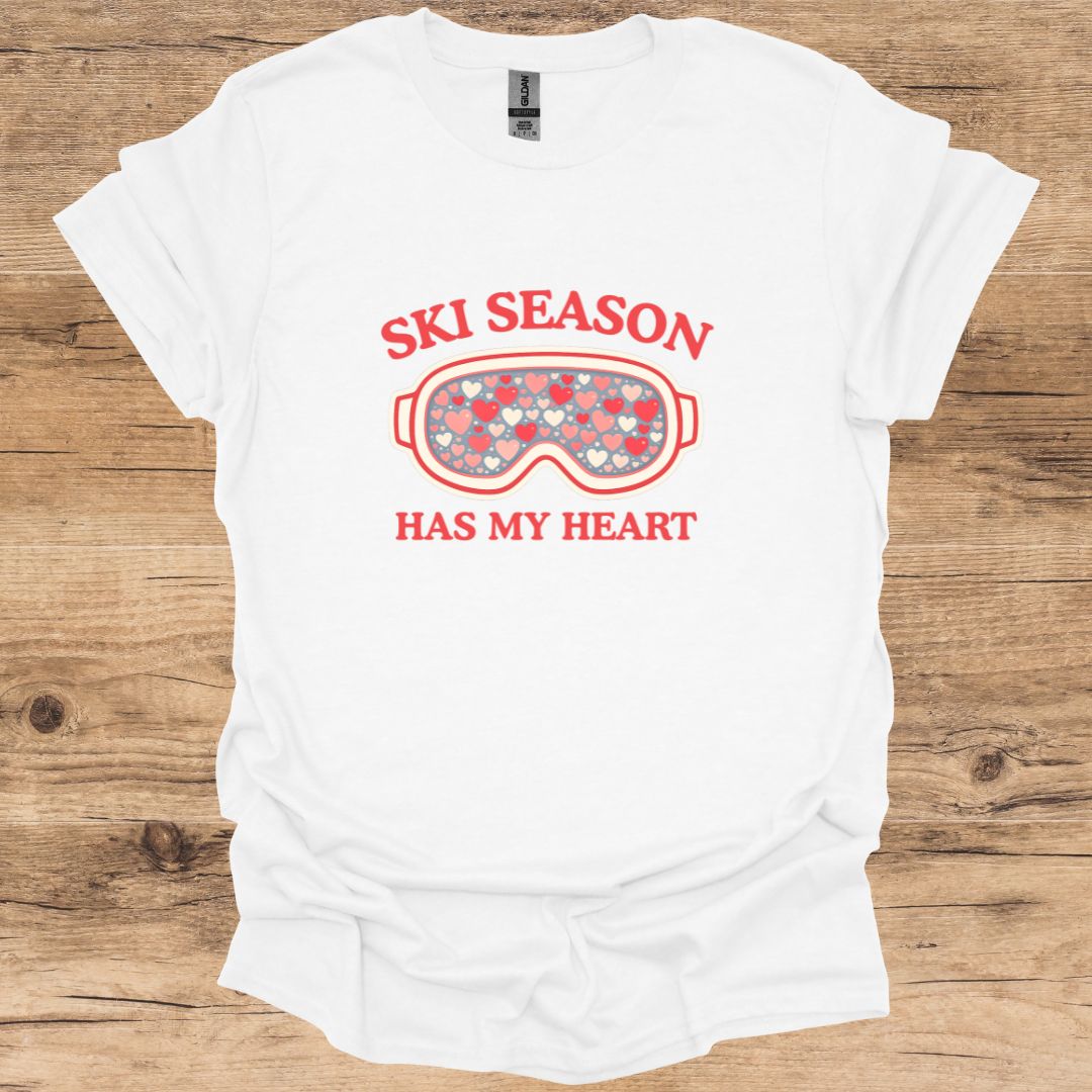 Ski Season Heart T-Shirt
