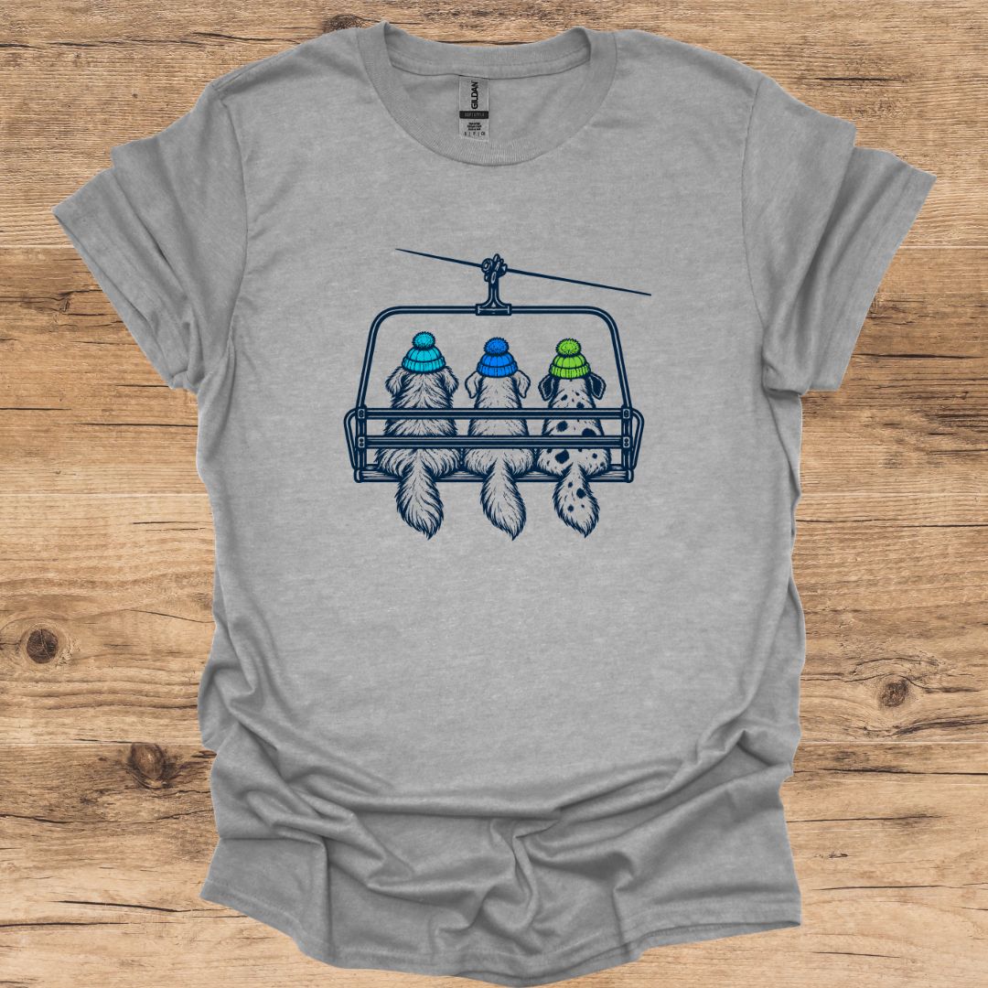 Triple Chairlift Dogs T-Shirt