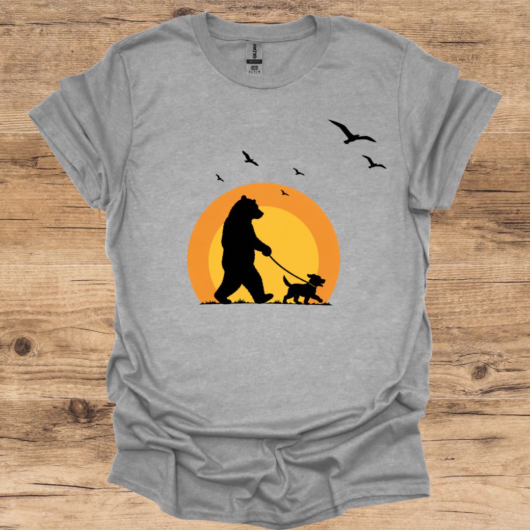 Sunset Bear & Dog T-Shirt