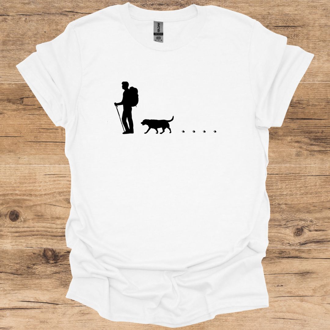 Walking Man & Dog T-Shirt