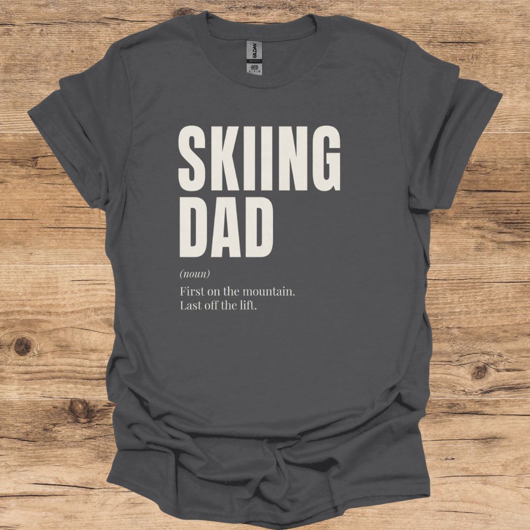 Skiing Dad Mountain T-Shirt