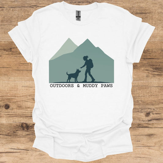 Outdoors & Muddy Paws T-Shirt