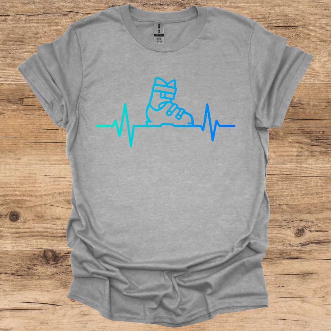 Ski Boot Heartbeat_Neon T-Shirt
