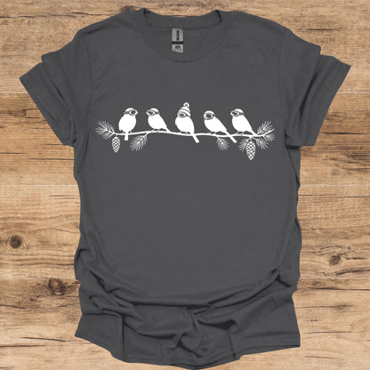 Winter Ski Birds T-Shirt