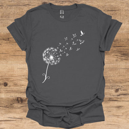 Birds Flight Dandelion T-Shirt