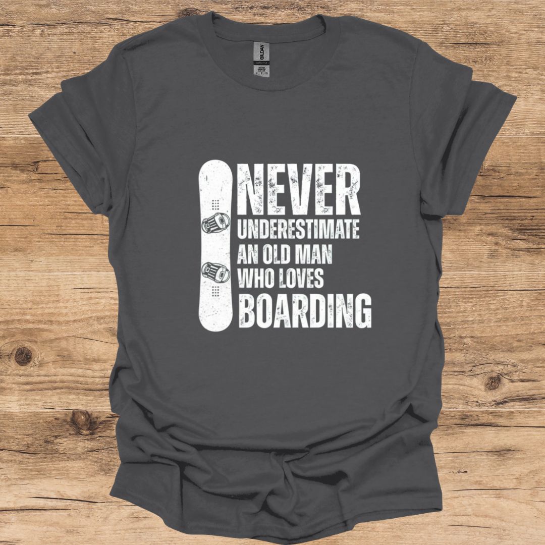 Old Man Loves Boarding T-Shirt