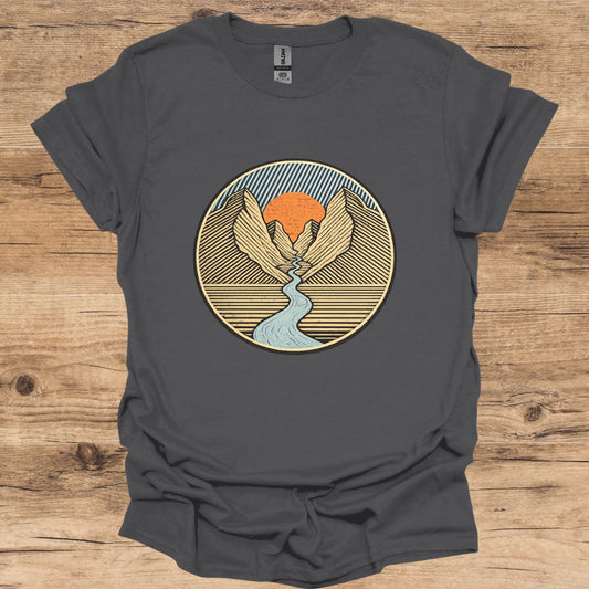 Retro Mountain Landscape T-Shirt