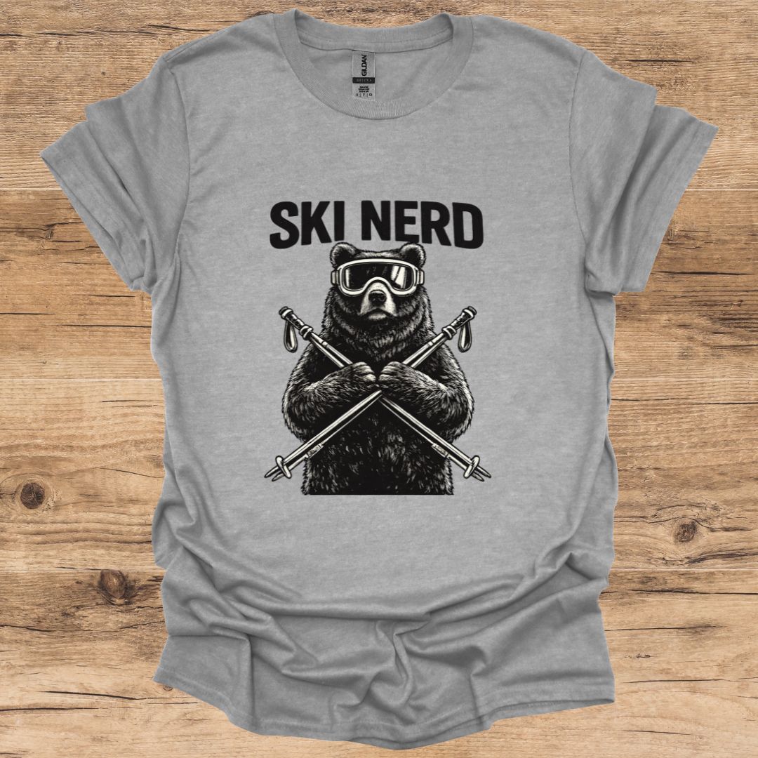 Ski Nerd Bear T-Shirt