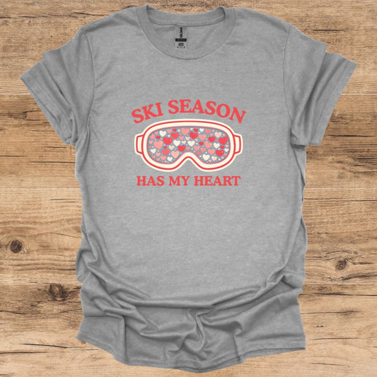 Ski Season Heart T-Shirt