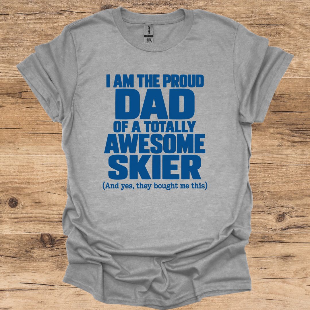 Proud Dad Skier T-Shirt