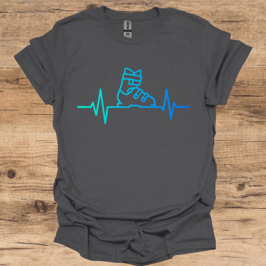 Ski Boot Heartbeat_Neon T-Shirt