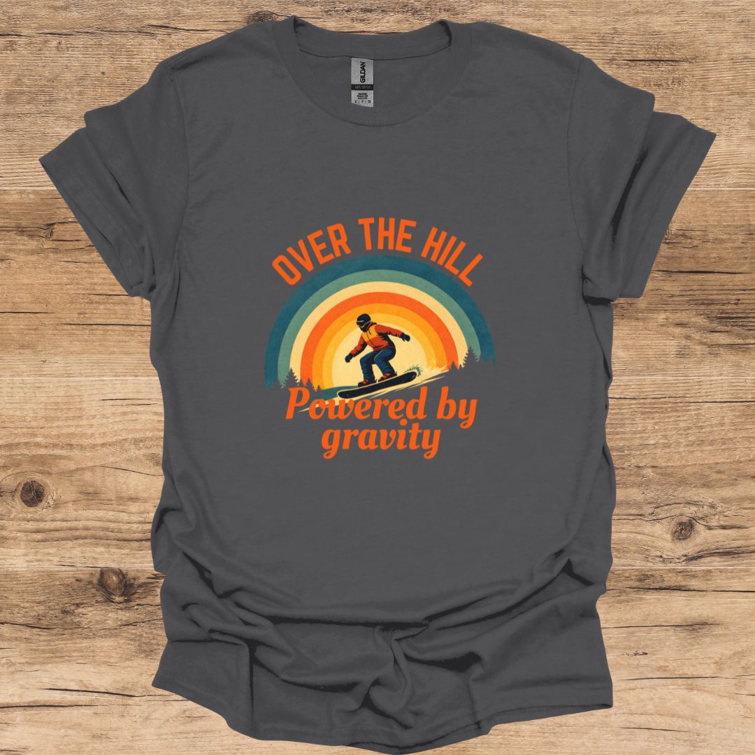 Over The Hill_Snowboard T-Shirt