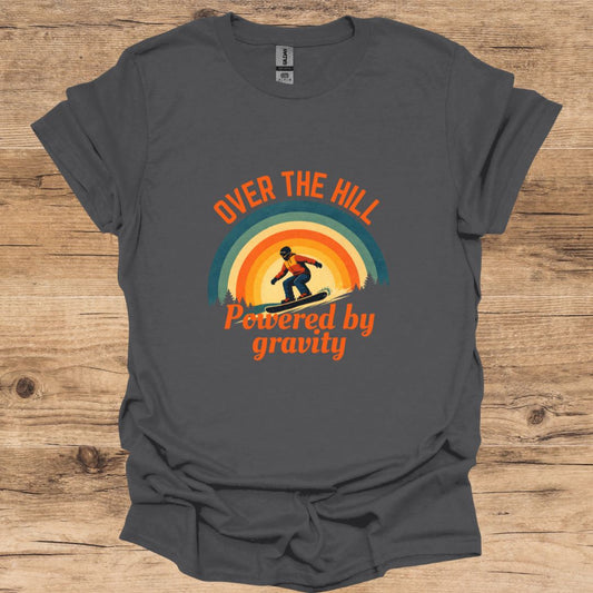 Over The Hill_Snowboard T-Shirt