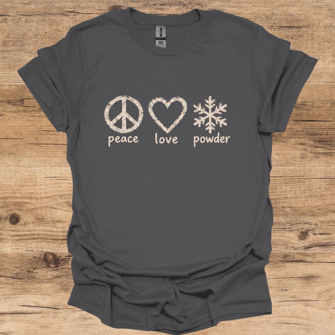 Peace, Love, Powder T-Shirt