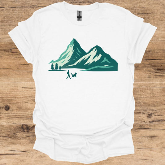 Mountain Dog Walking T-Shirt