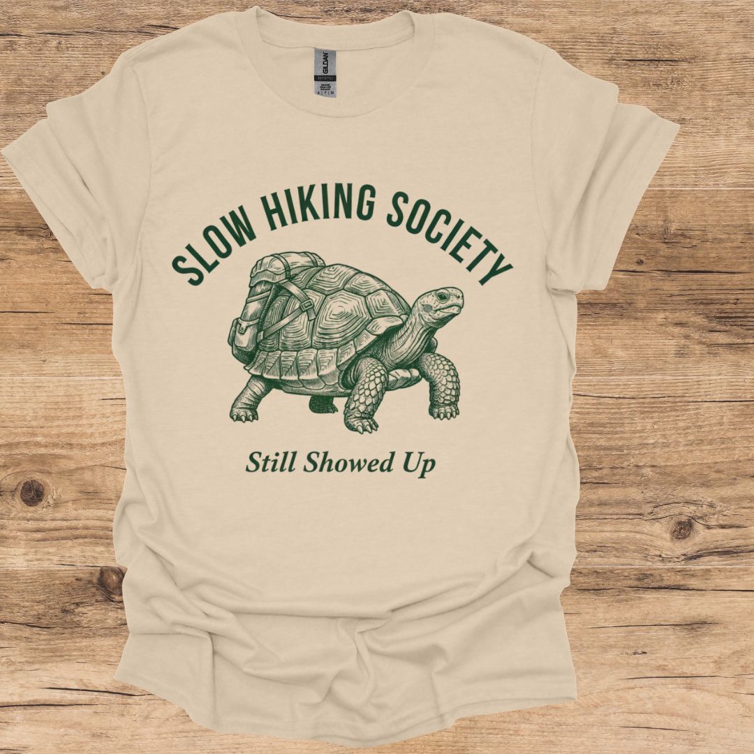Slow Hiking Tortoise T-Shirt