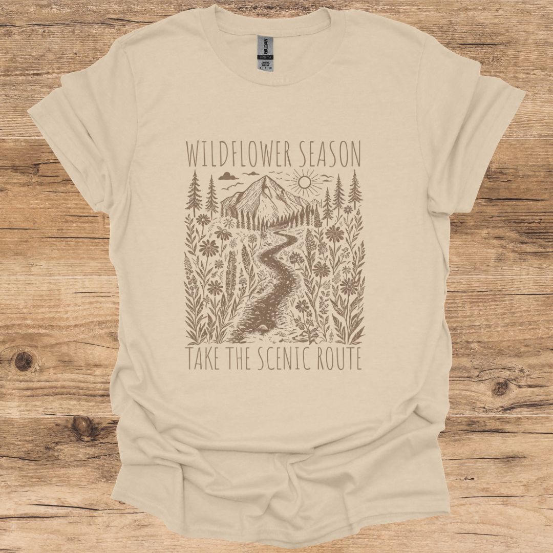 Wildflower Season Scenic Route T-Shirt