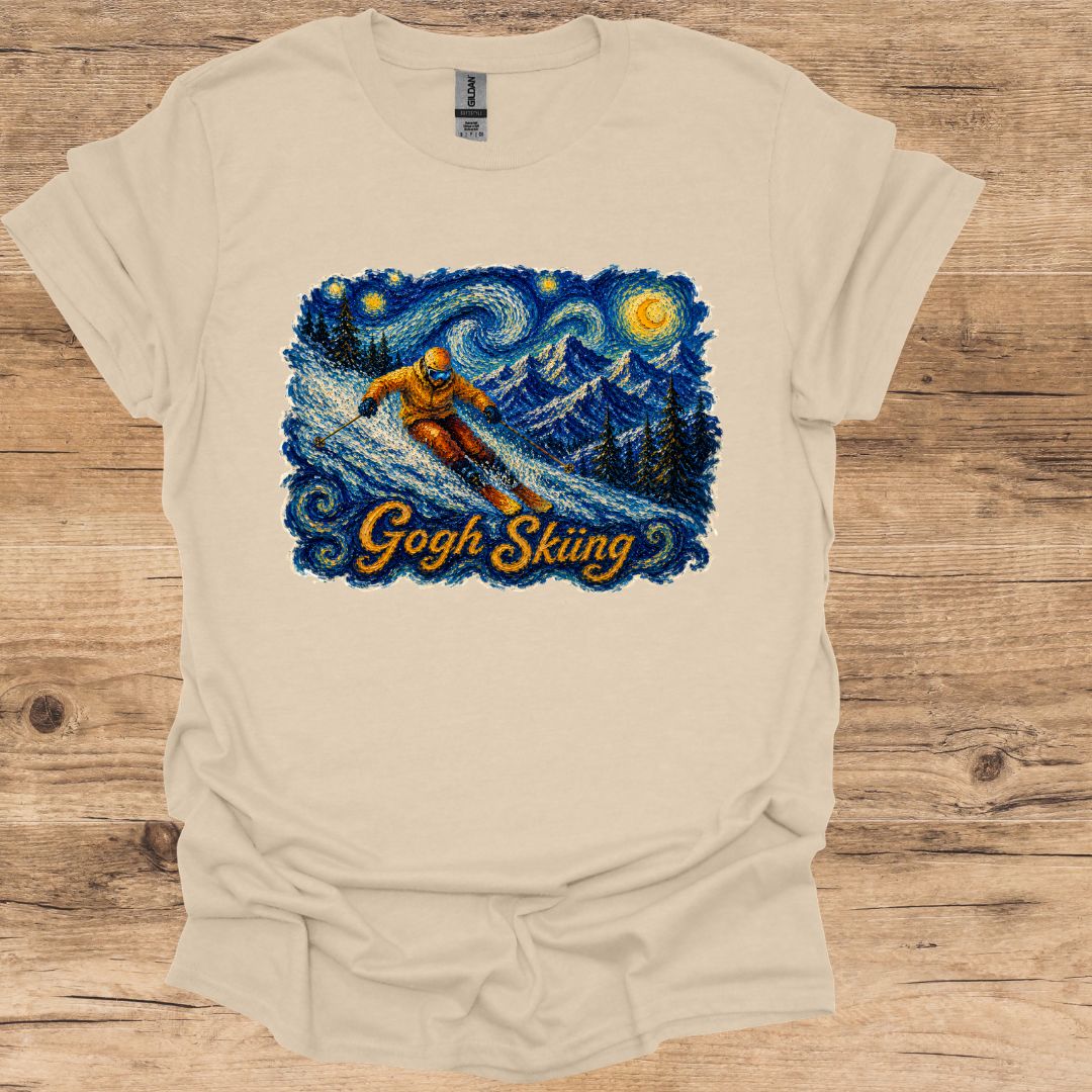 Gogh Skiing T-Shirt