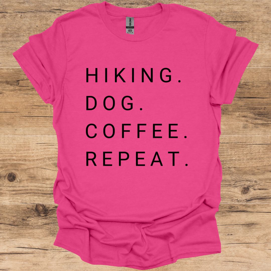 Hiking. Dog. Coffee. Repeat. T-Shirt