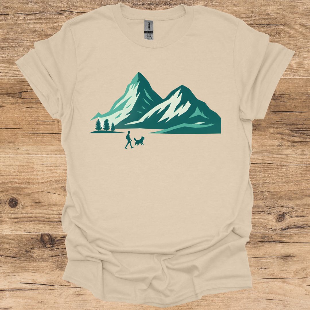 Mountain Dog Walking T-Shirt