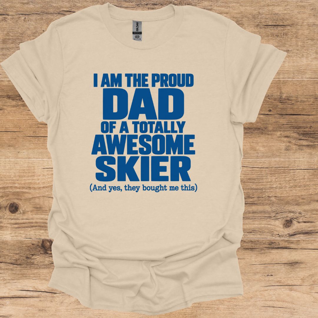 Proud Dad Skier T-Shirt