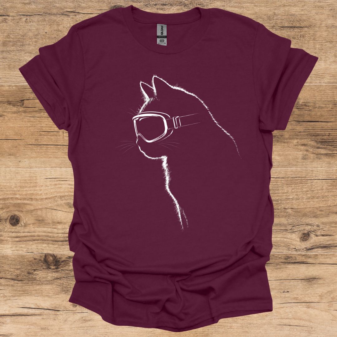 Ski Cat Silhouette T-Shirt