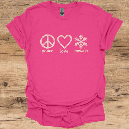 Peace, Love, Powder T-Shirt