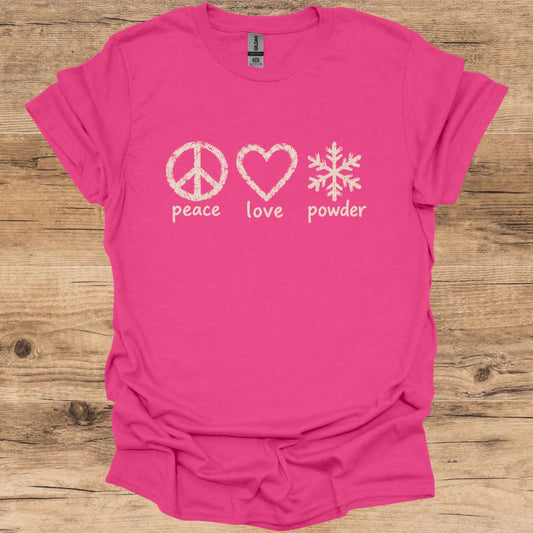 Peace, Love, Powder T-Shirt