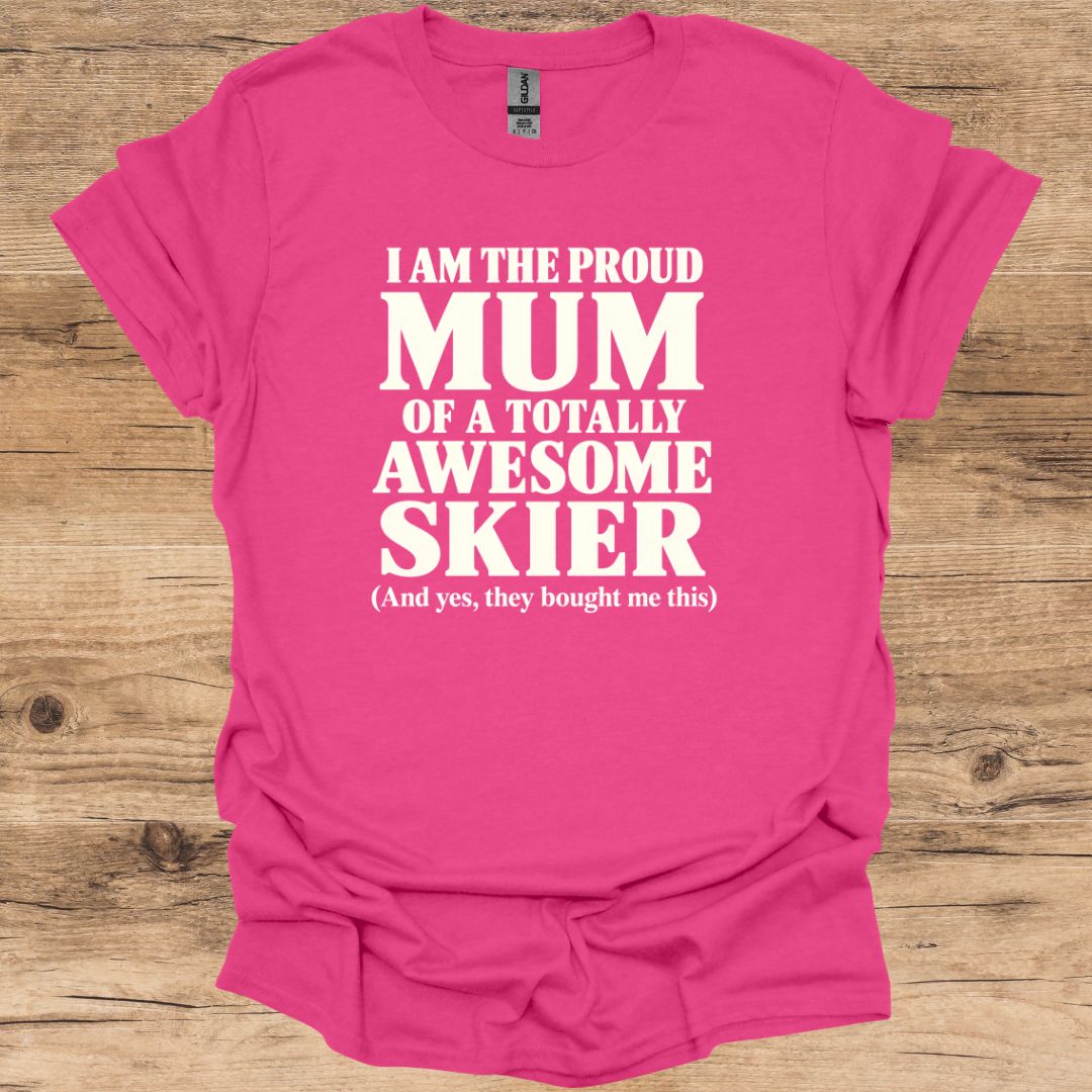 Proud Mum Skier T-Shirt