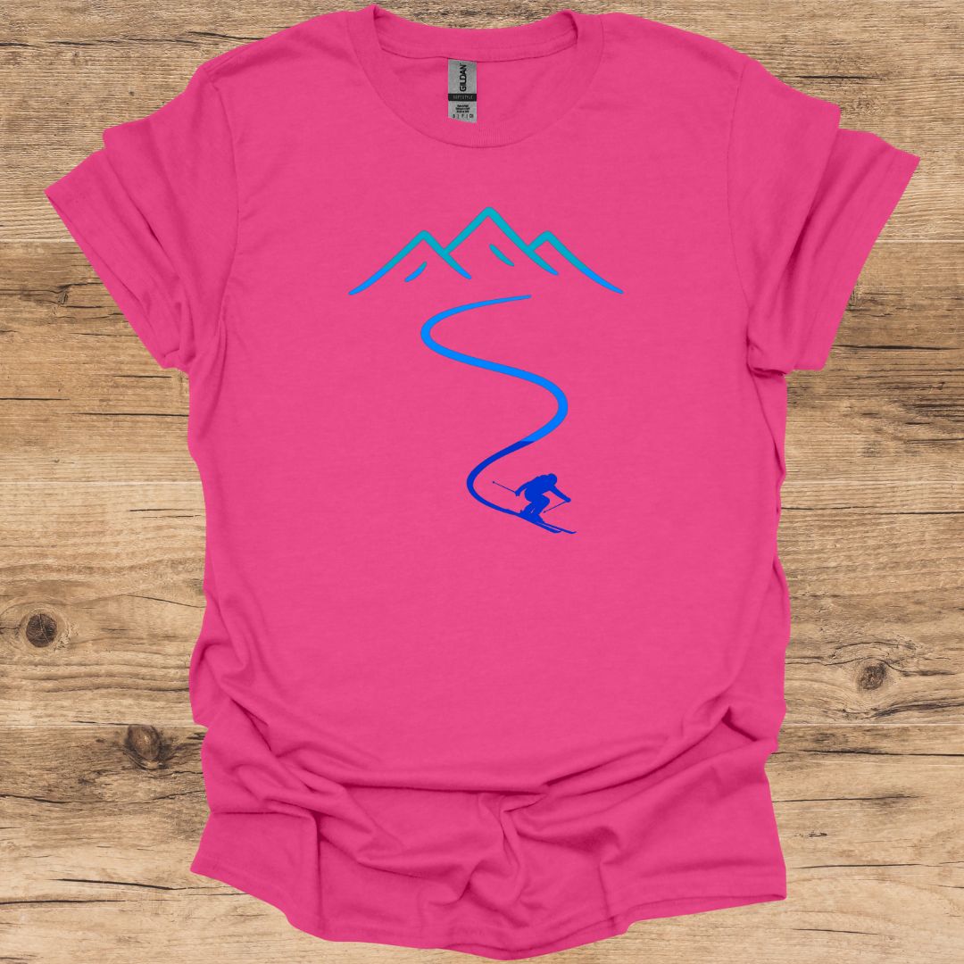 Ski Path_Neon T-Shirt