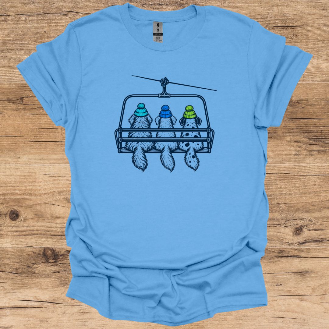 Triple Chairlift Dogs T-Shirt