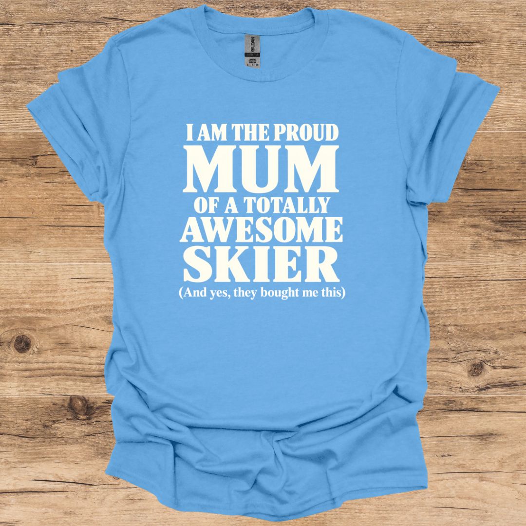 Proud Mum Skier T-Shirt