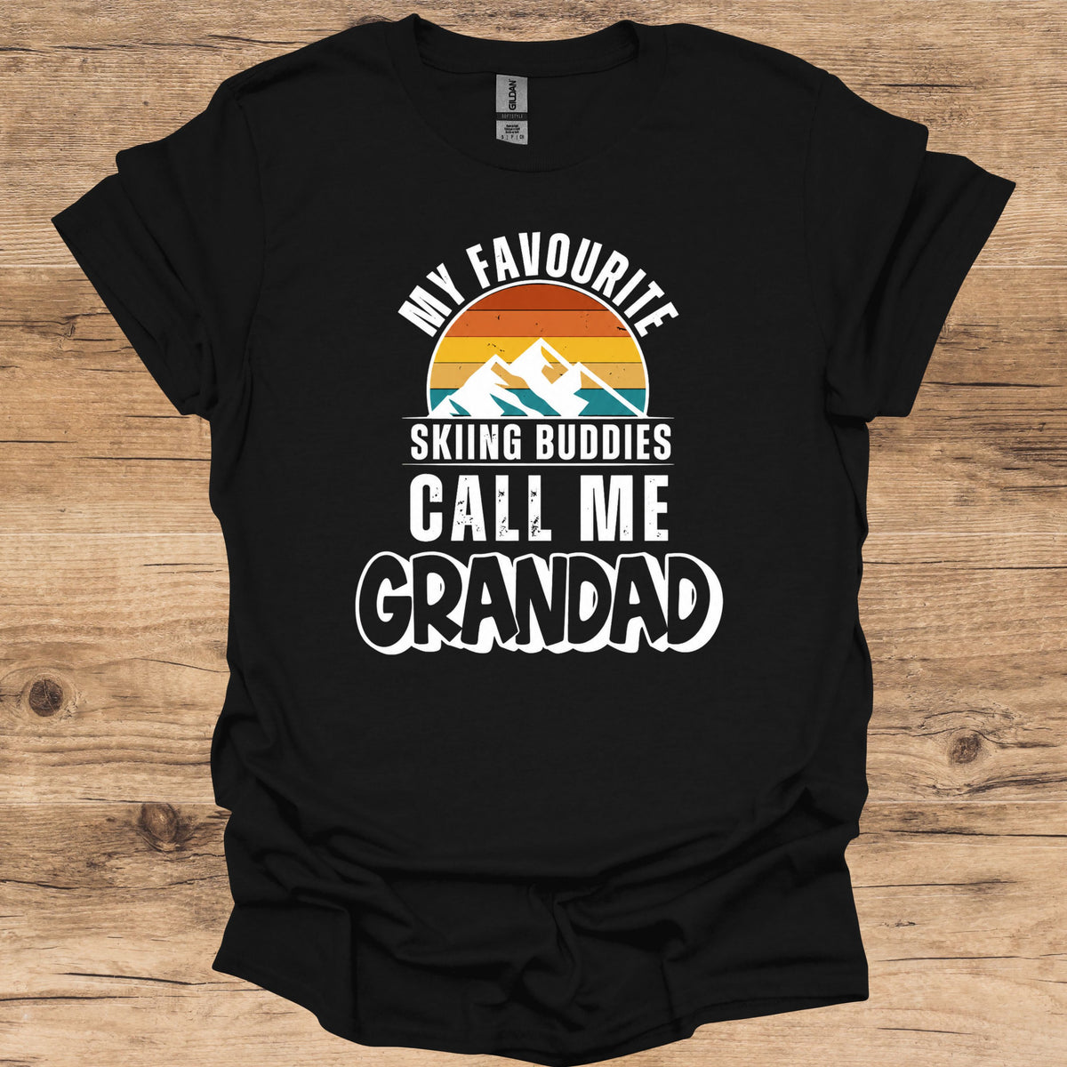 Skiing Buddies Grandad T-Shirt