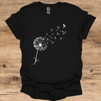 Birds Flight Dandelion T-Shirt