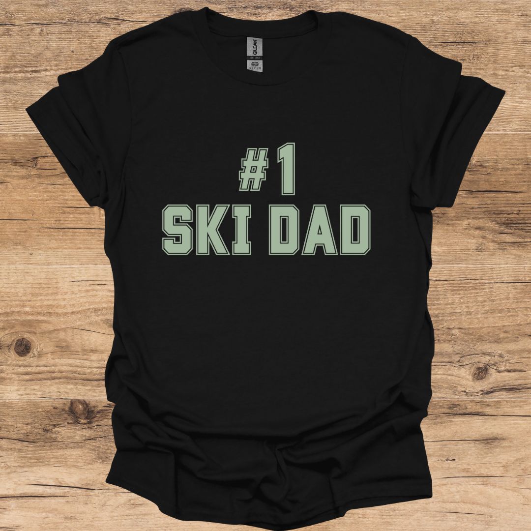 #1 SKI DAD T-Shirt