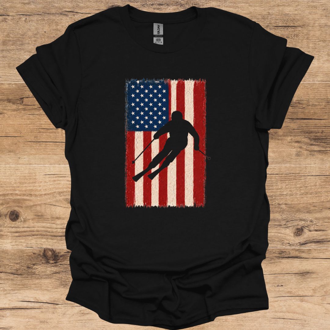 Red, White & Ski T-Shirt
