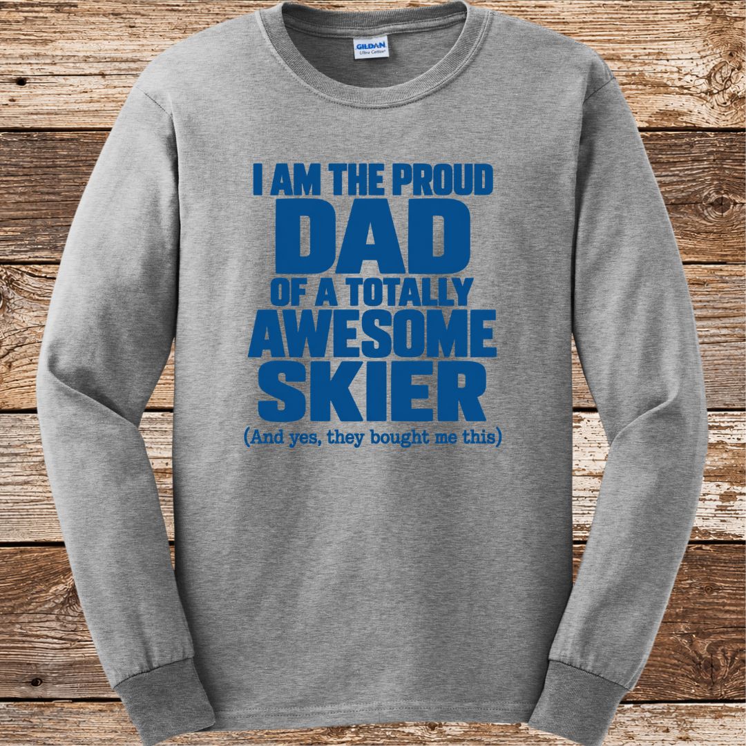 Proud Dad Skier Long Sleeve
