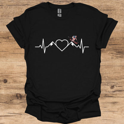 Heartbeat Ski USA T-Shirt