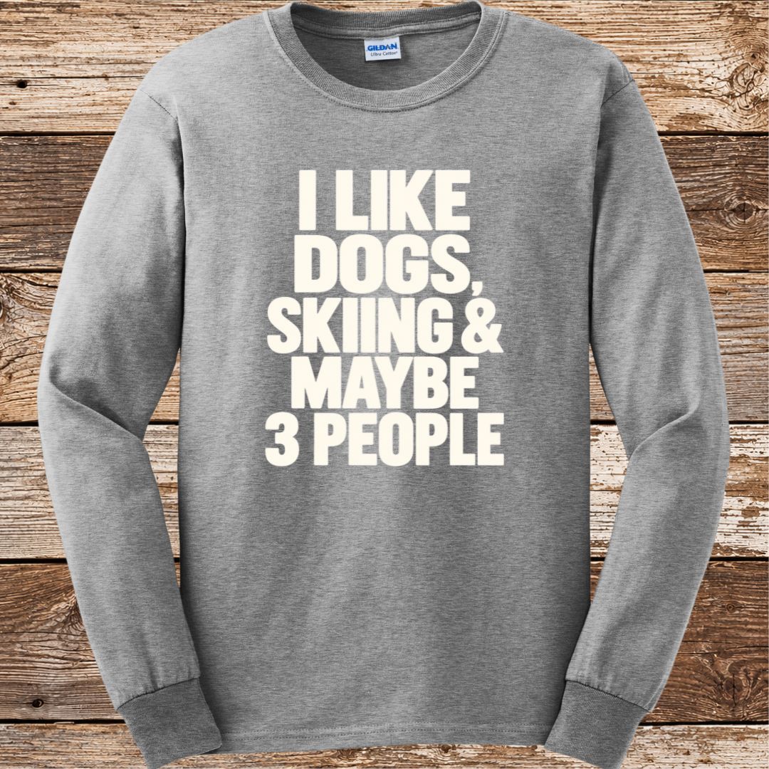 Dogs Skiing & Maybe 3 People Long Sleeve