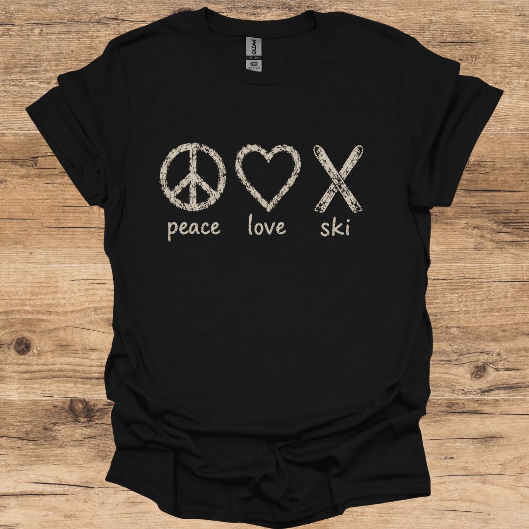 Peace, Love, Ski T-Shirt