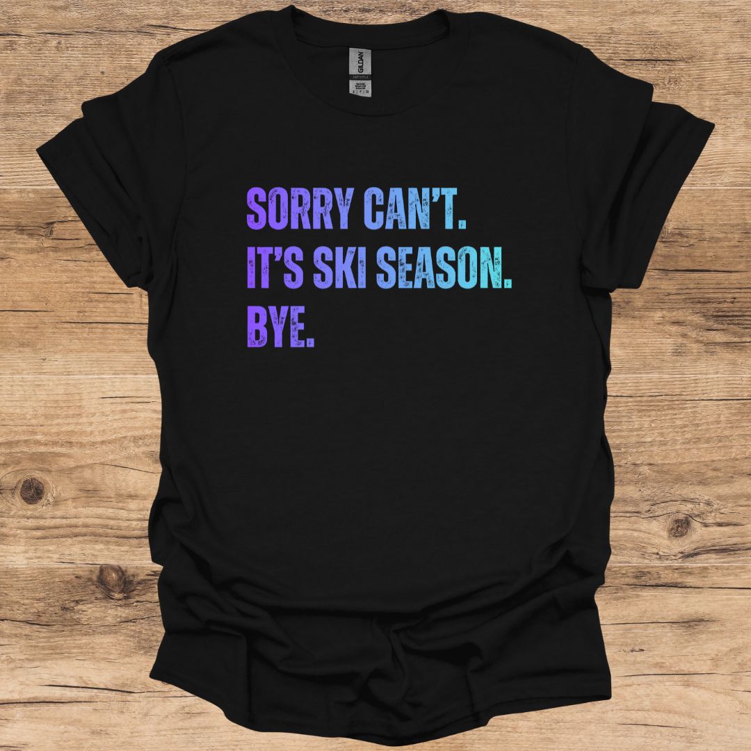 Ski Season Bye_Blue T-Shirt