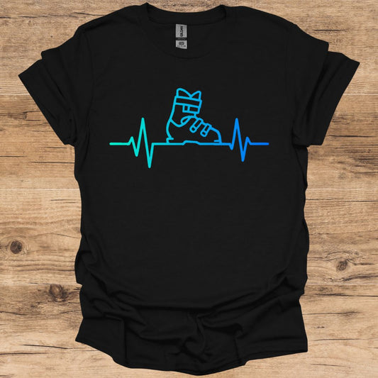 Ski Boot Heartbeat_Neon T-Shirt