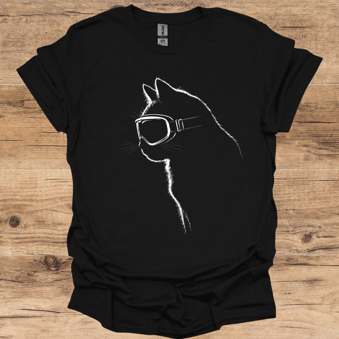 Ski Cat Silhouette T-Shirt