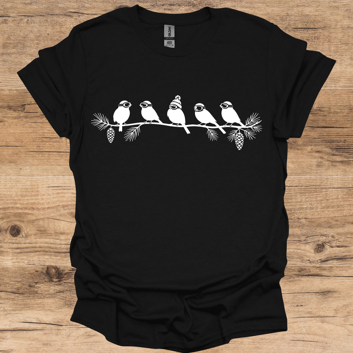 Winter Ski Birds T-Shirt