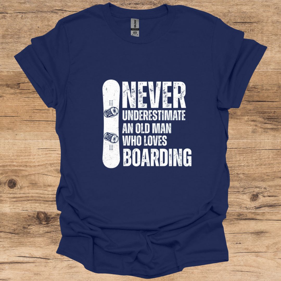 Old Man Loves Boarding T-Shirt